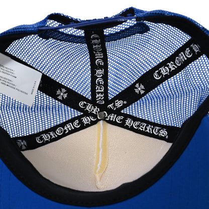 Cotton Mesh Hollywood Cross King Taco Trucker Hat Blue White