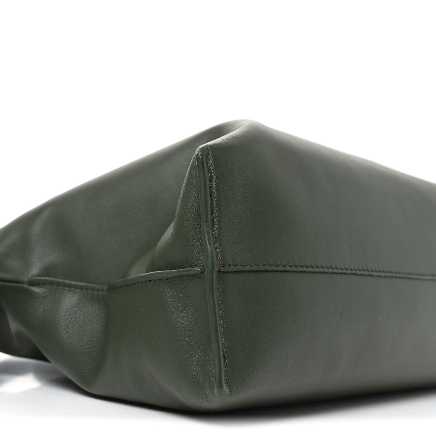 Nappa Medium Flamenco Knot Bag Dark Khaki
