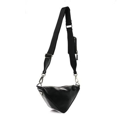 Grace Lux Triangle Shoulder Bag Black
