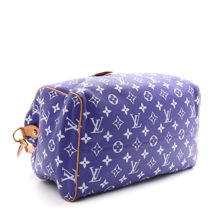 Calfskin Monogram Speedy P9 Bandouliere 40 Amethyst