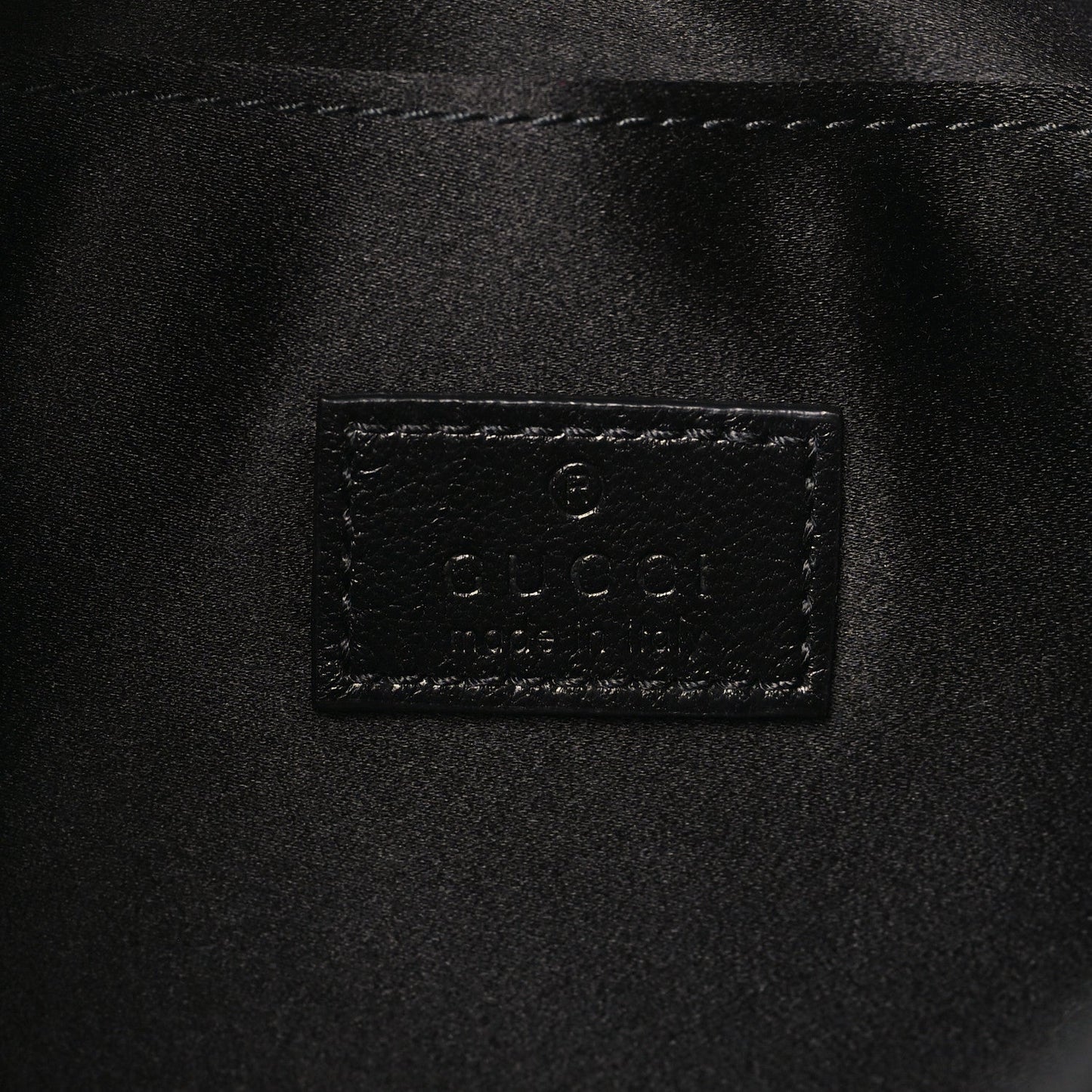 Jacquard Black Denim GG Monogram Horsebit Slim Small Shoulder Bag Black Grey