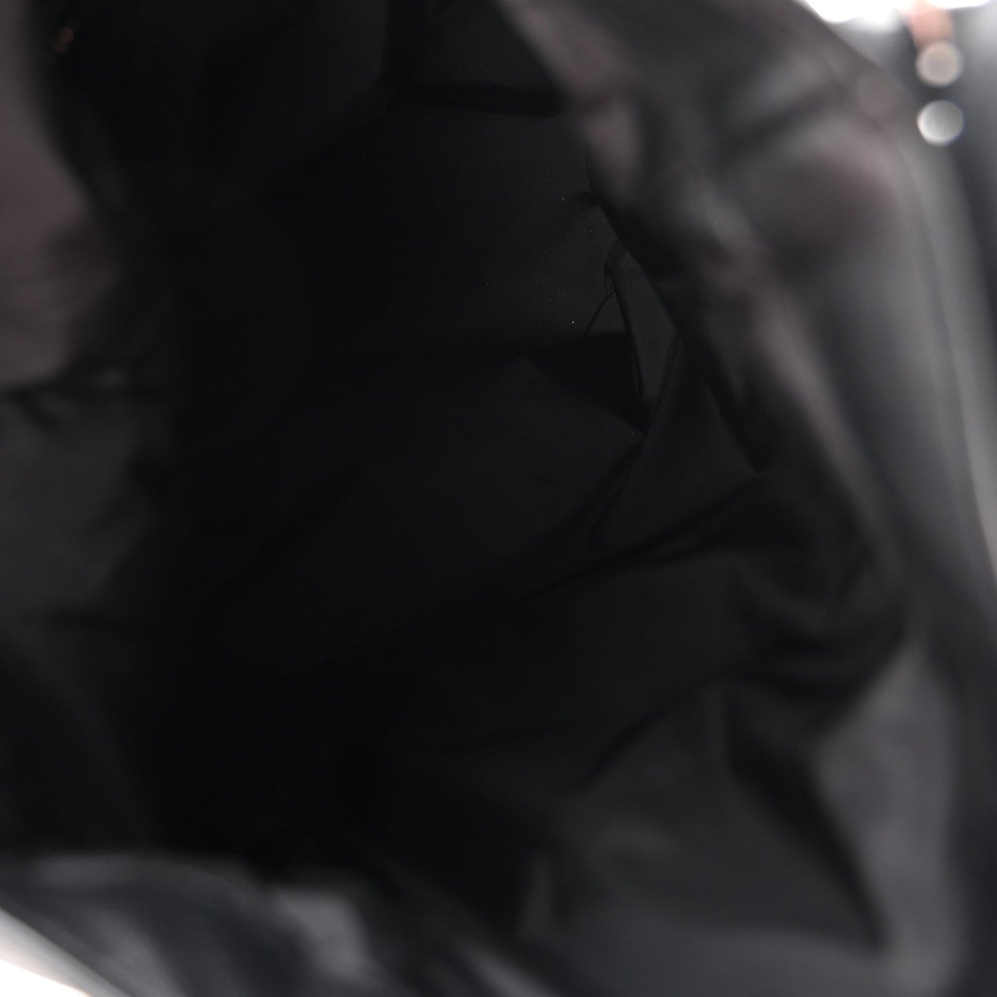 Lambskin Attica Chain Dry Sack Bucket Bag Black