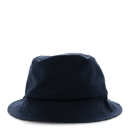 Polyester Cotton Oblique Teddy-D Brim Bucket Hat 58 Blue