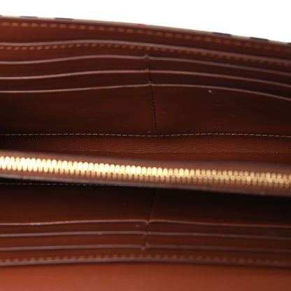 Grainy Calfskin Vintage Check Wallet With Detachable Strap Archive Beige Tan