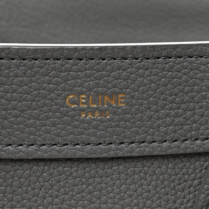 Drummed Calfskin Nano Luggage Kohl
