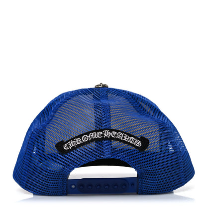 Cotton Mesh Hollywood Cross King Taco Trucker Hat Blue White
