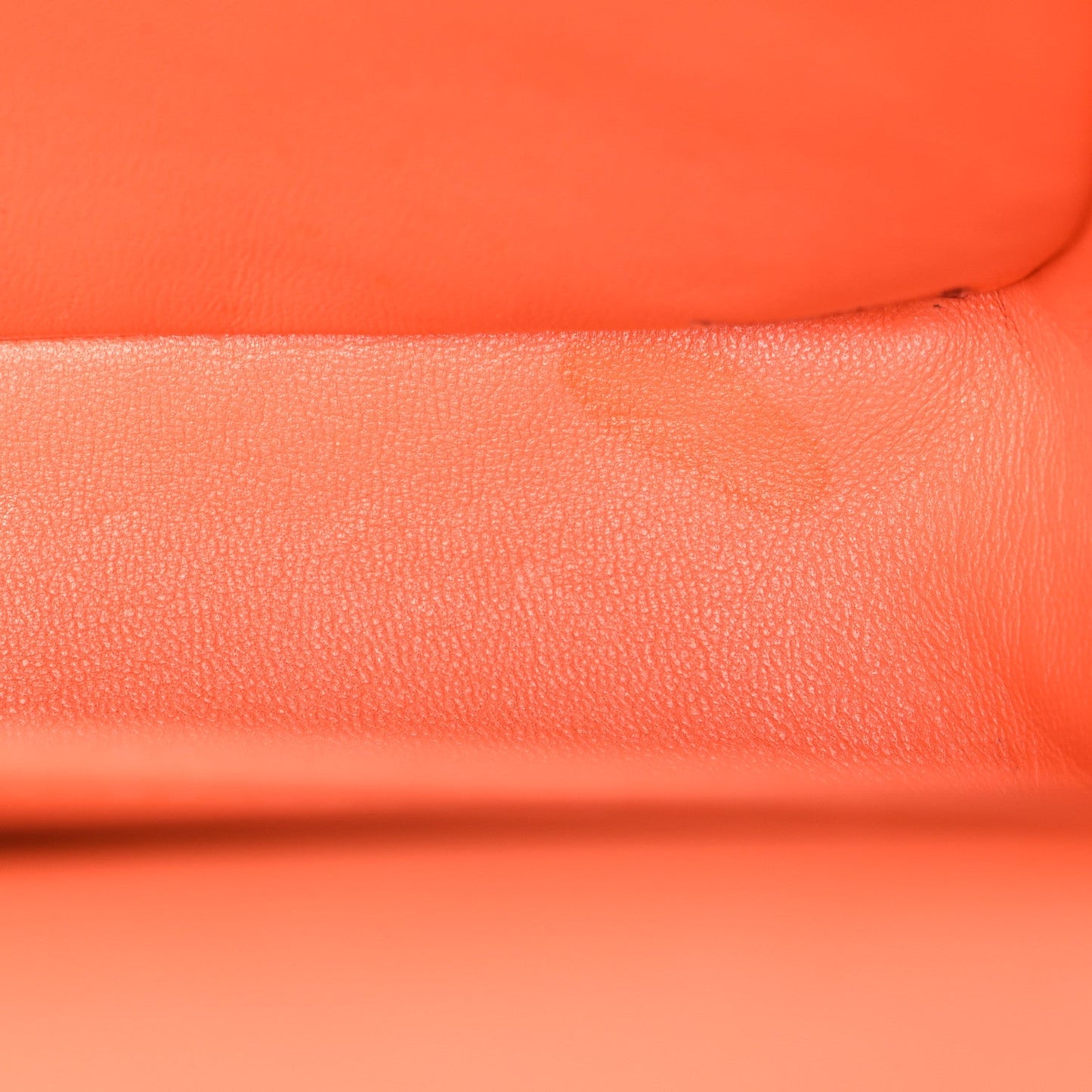 Lambskin Quilted Medium Double Flap Orange