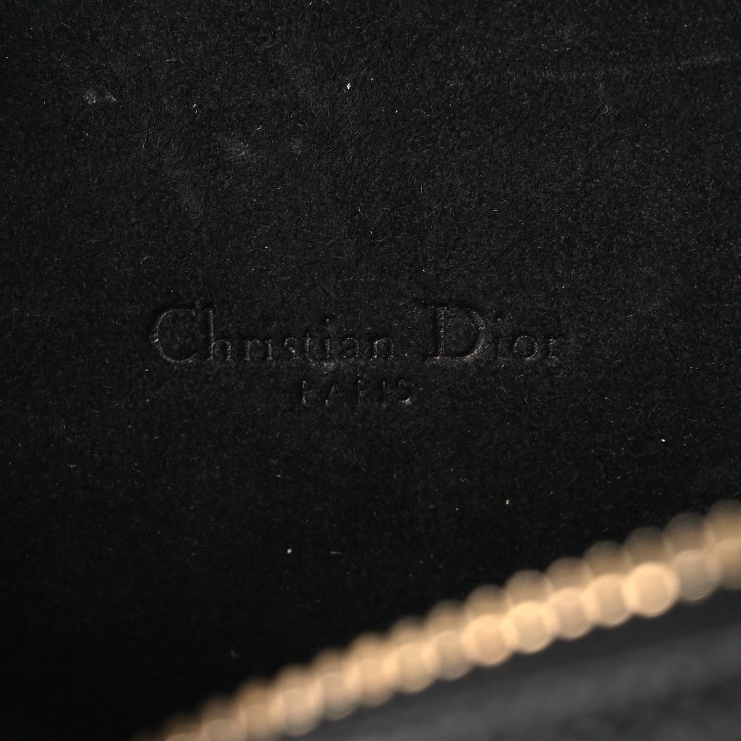 Grained Calfskin Caro Double Pouch Black