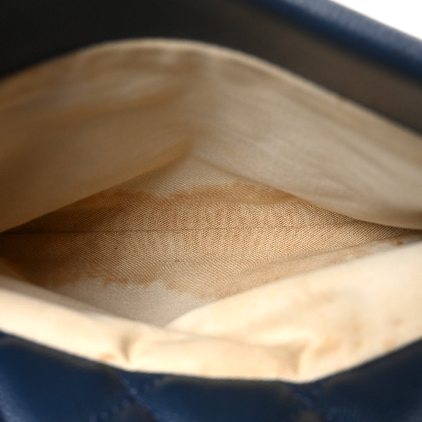 Soft Caviar CC Medium Top Handle Tote Navy Blue