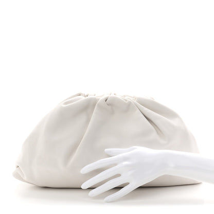 Smooth Butter Calf The Pouch Oversized Clutch Chalk