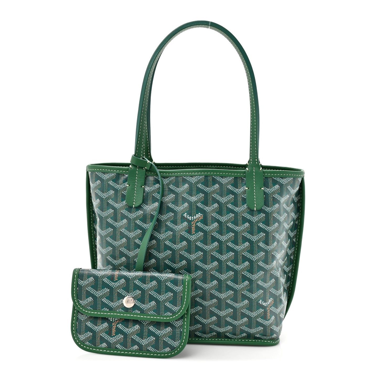 Goyardine Reversible Mini Anjou Green