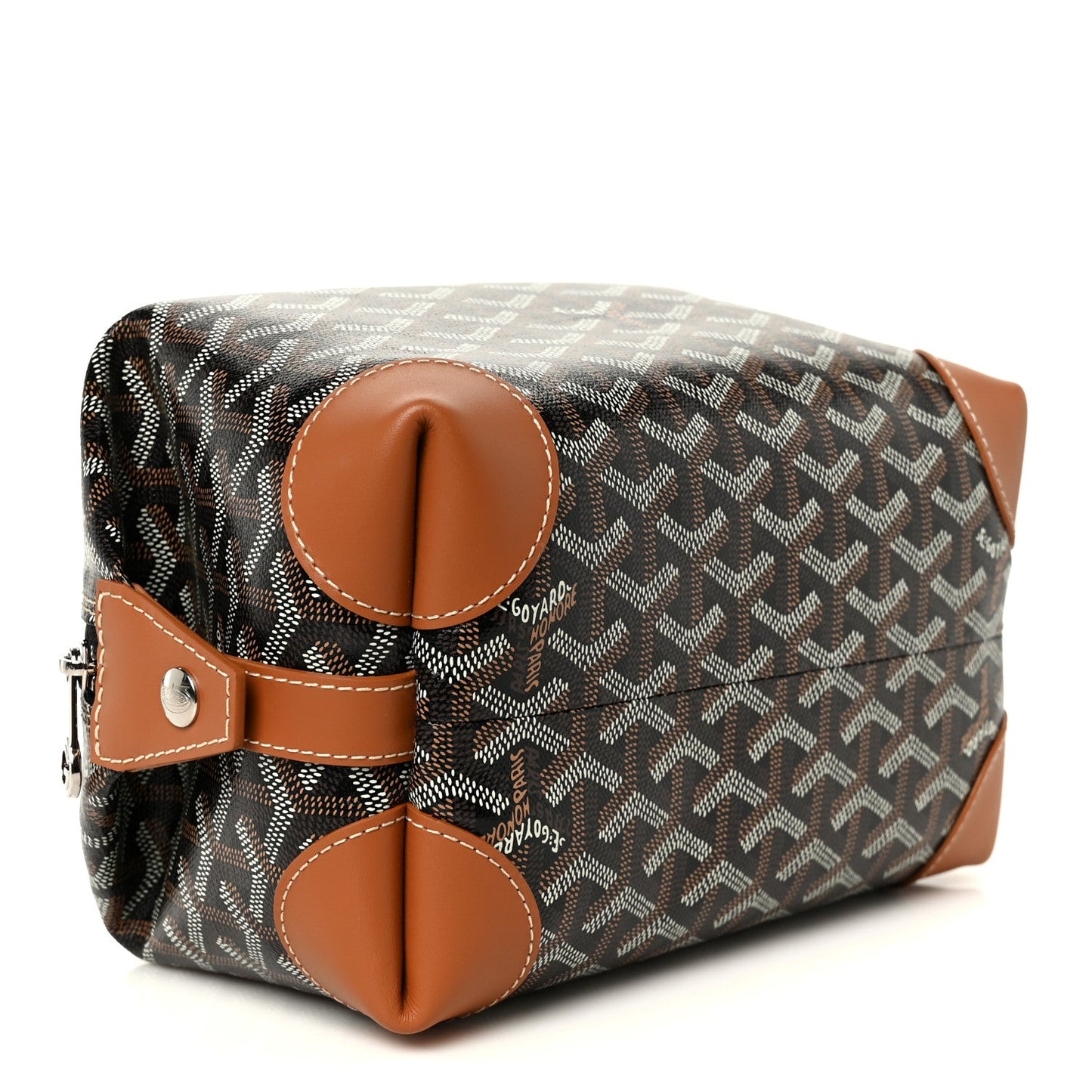 Goyardine Boeing 25 Trousse de Toilette Black Gold