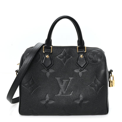 Empreinte Monogram Giant Speedy Bandouliere 25 Black