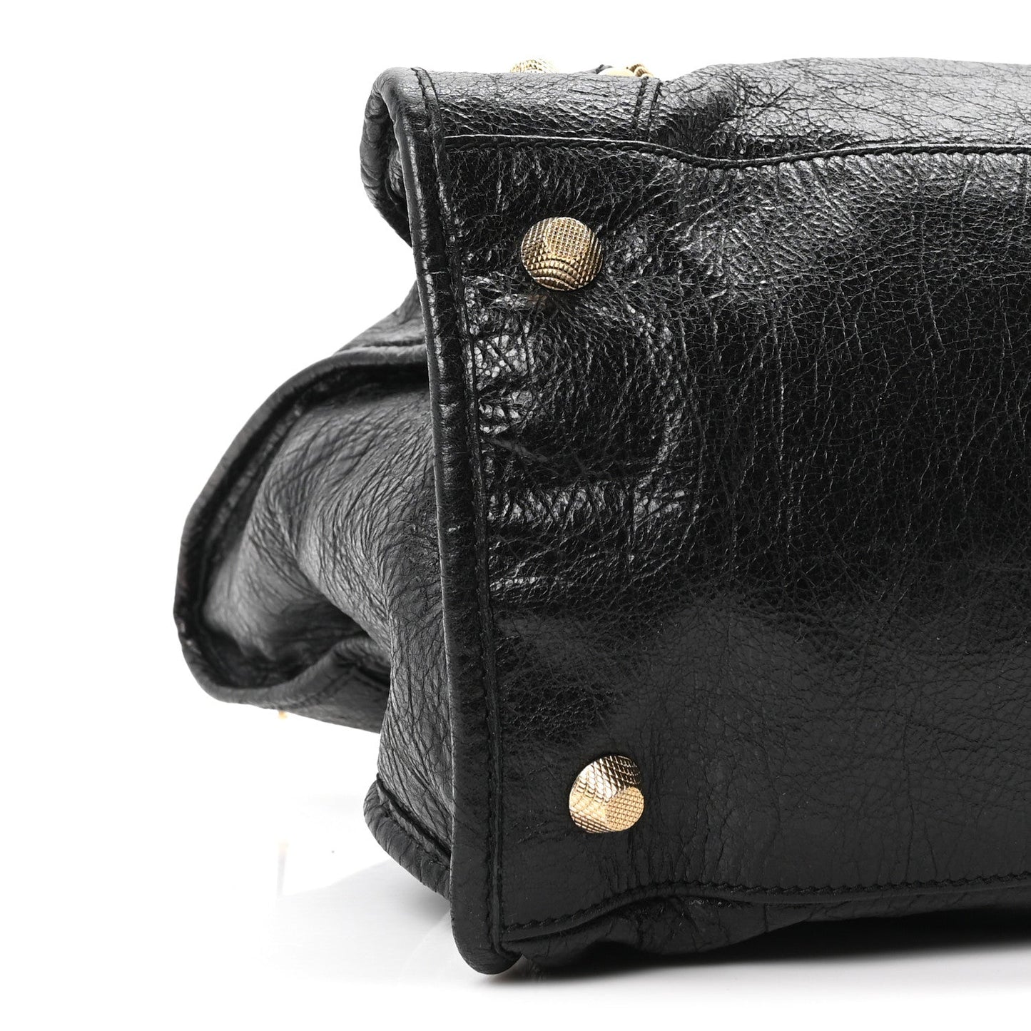 Agneau Giant 12 Gold Hardware Work Black