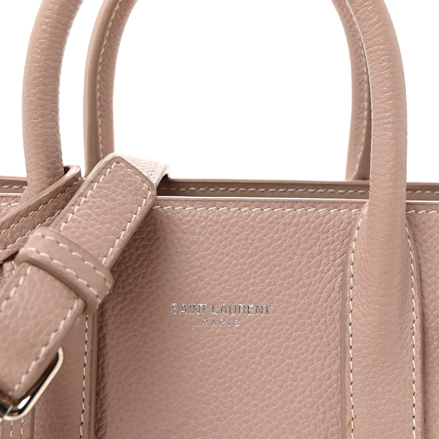 Grained Calfskin Nano Sac De Jour Antique Rose