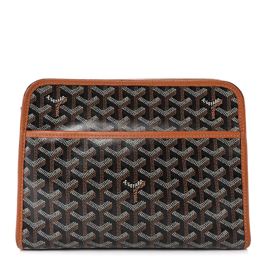 Goyardine Jouvence MM Toiletry Pouch Black Gold