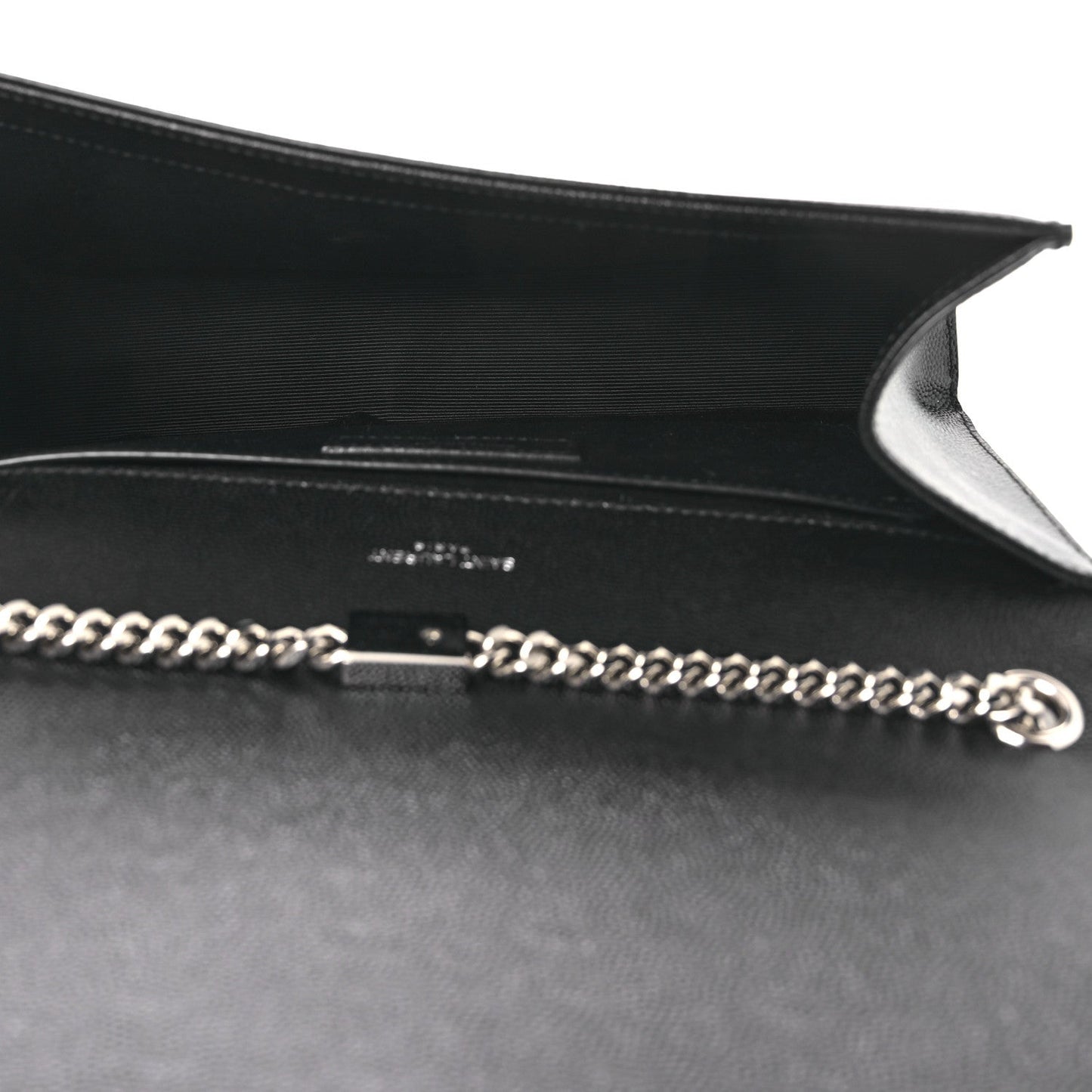 Grain De Poudre Medium Classic Monogram Kate Satchel Black
