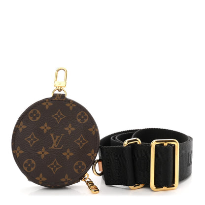 Monogram Multi Pochette Accessories Bandouliere Shoulder Strap Black