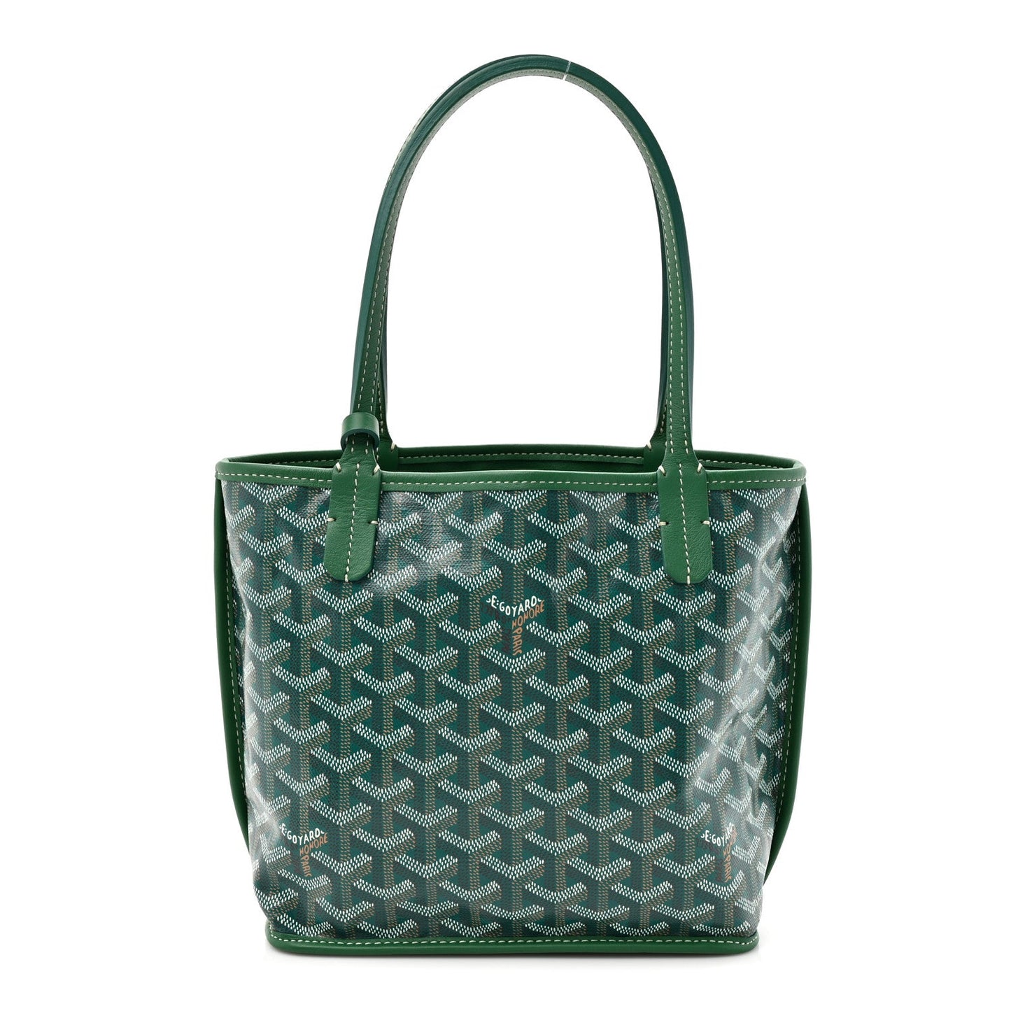 Goyardine Reversible Mini Anjou Green