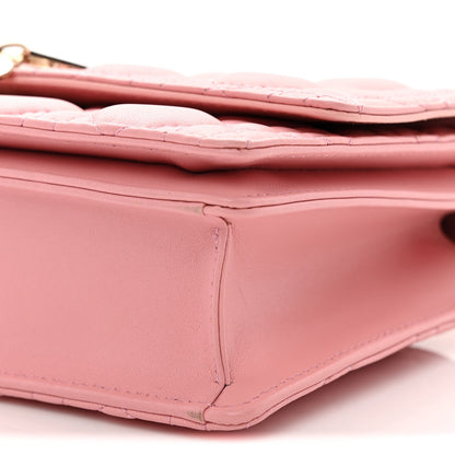 Lambskin Cannage Miss Dior Top Handle Bag Pink