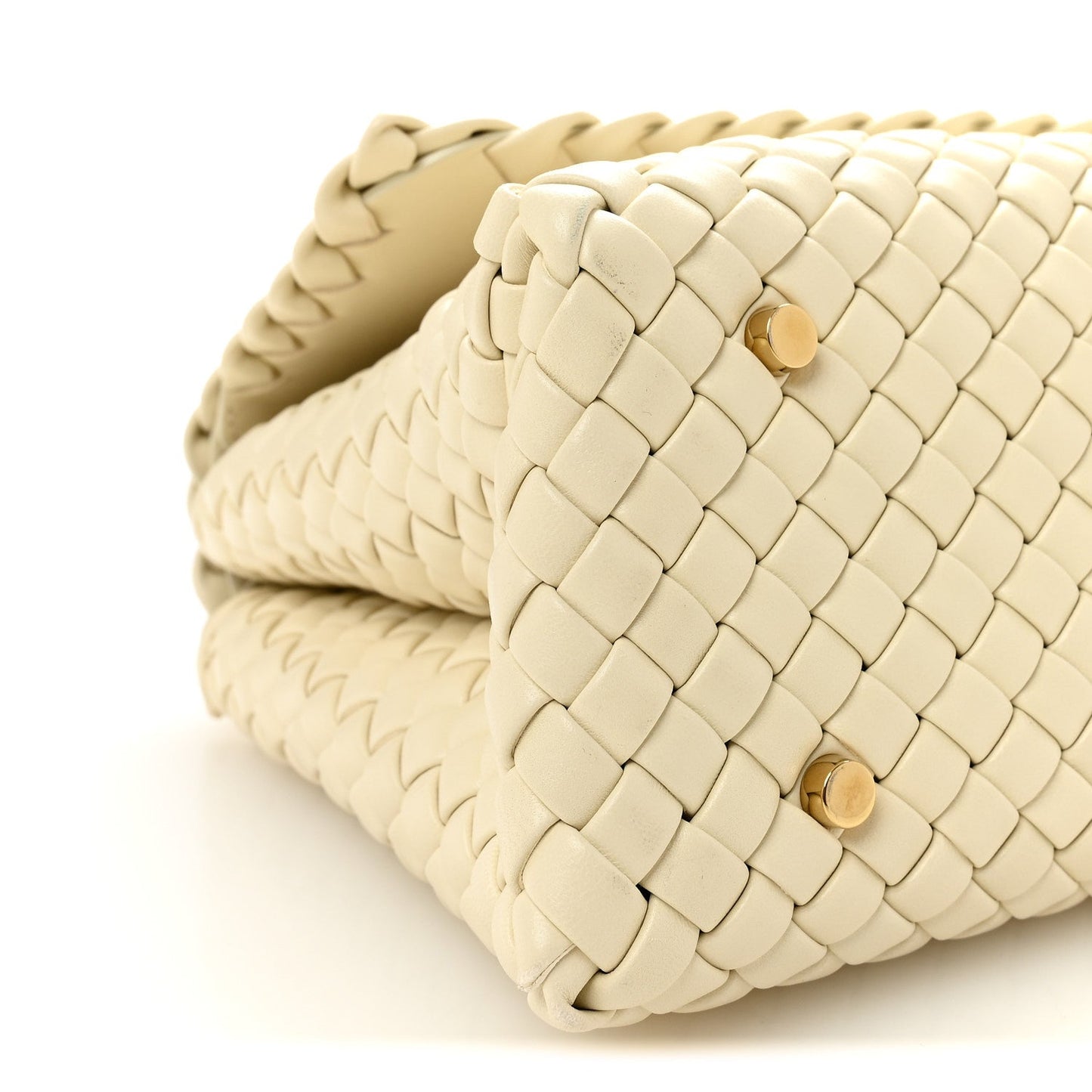 Nappa Intrecciato Patti Top Handle Bag Sea Salt