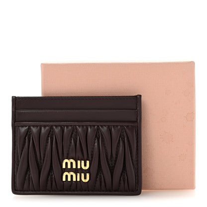 Nappa Matelasse Card Holder Radica