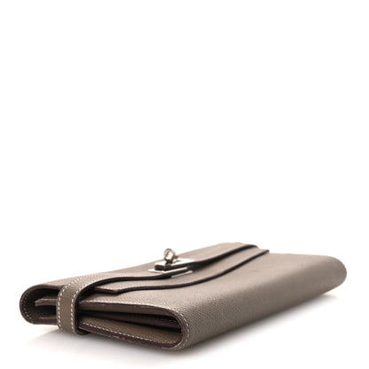 Epsom Kelly Longue Wallet Etoupe
