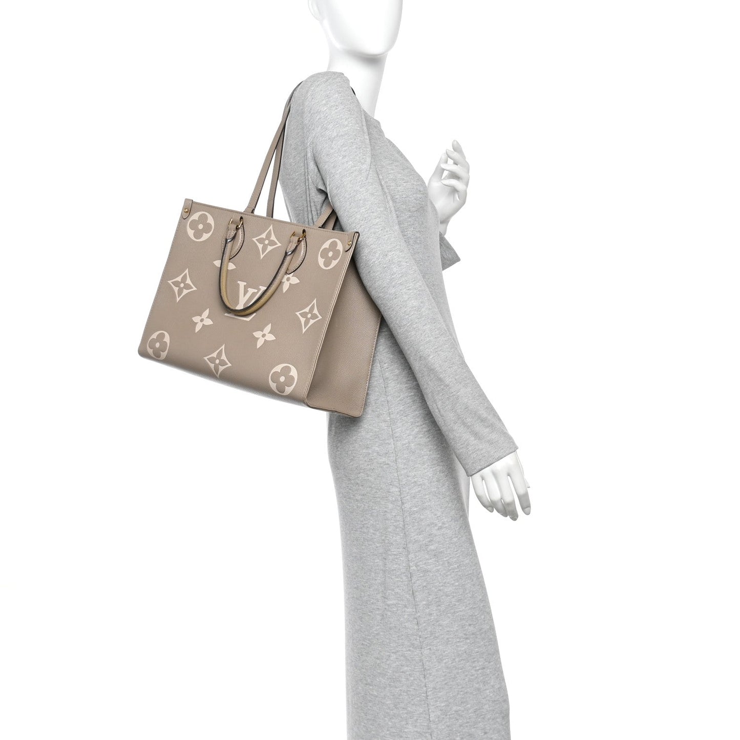 Empreinte Monogram Giant Onthego MM Tourterelle Creme