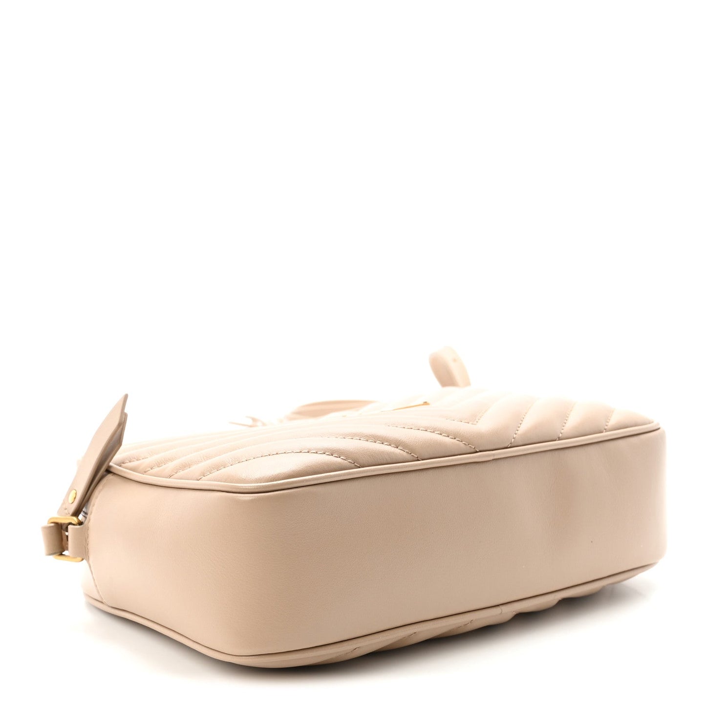 Calfskin Matelasse Monogram Lou Camera Bag Dark Beige