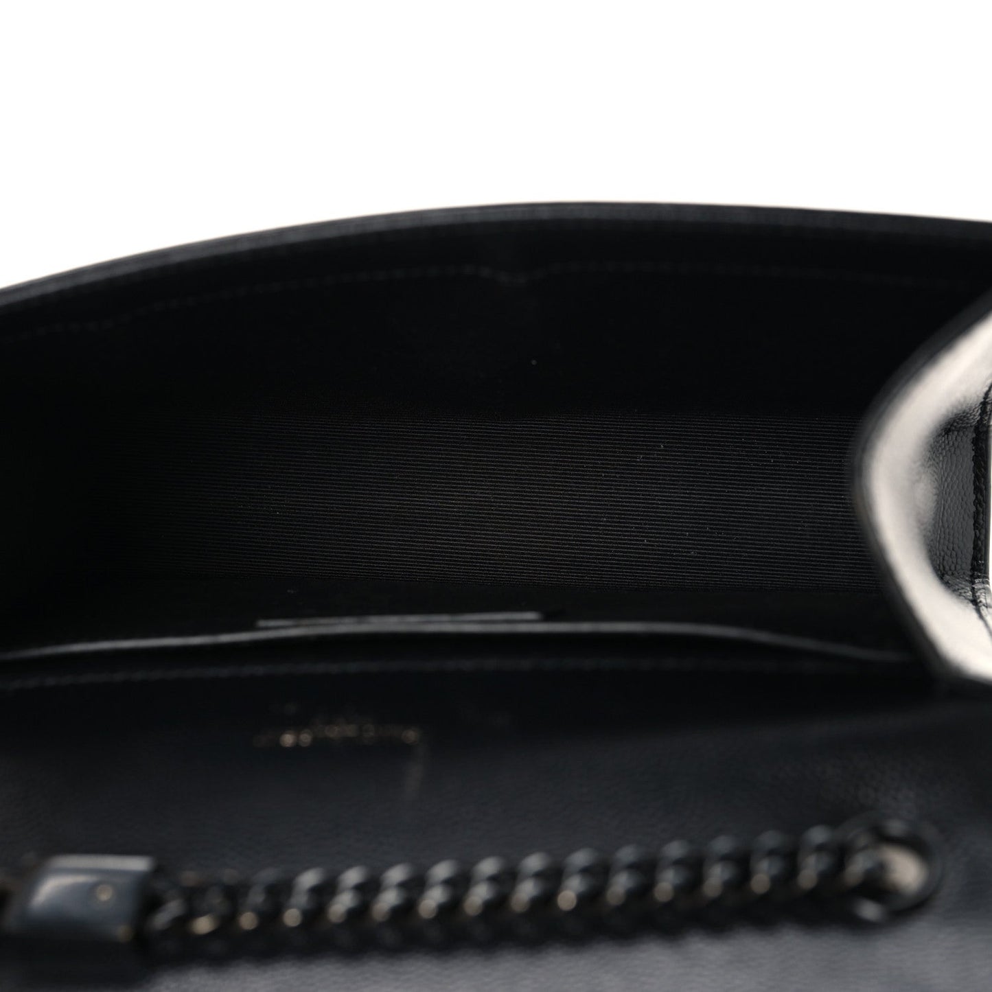 Grain De Poudre Small Monogram Monochrome Kate Satchel Black