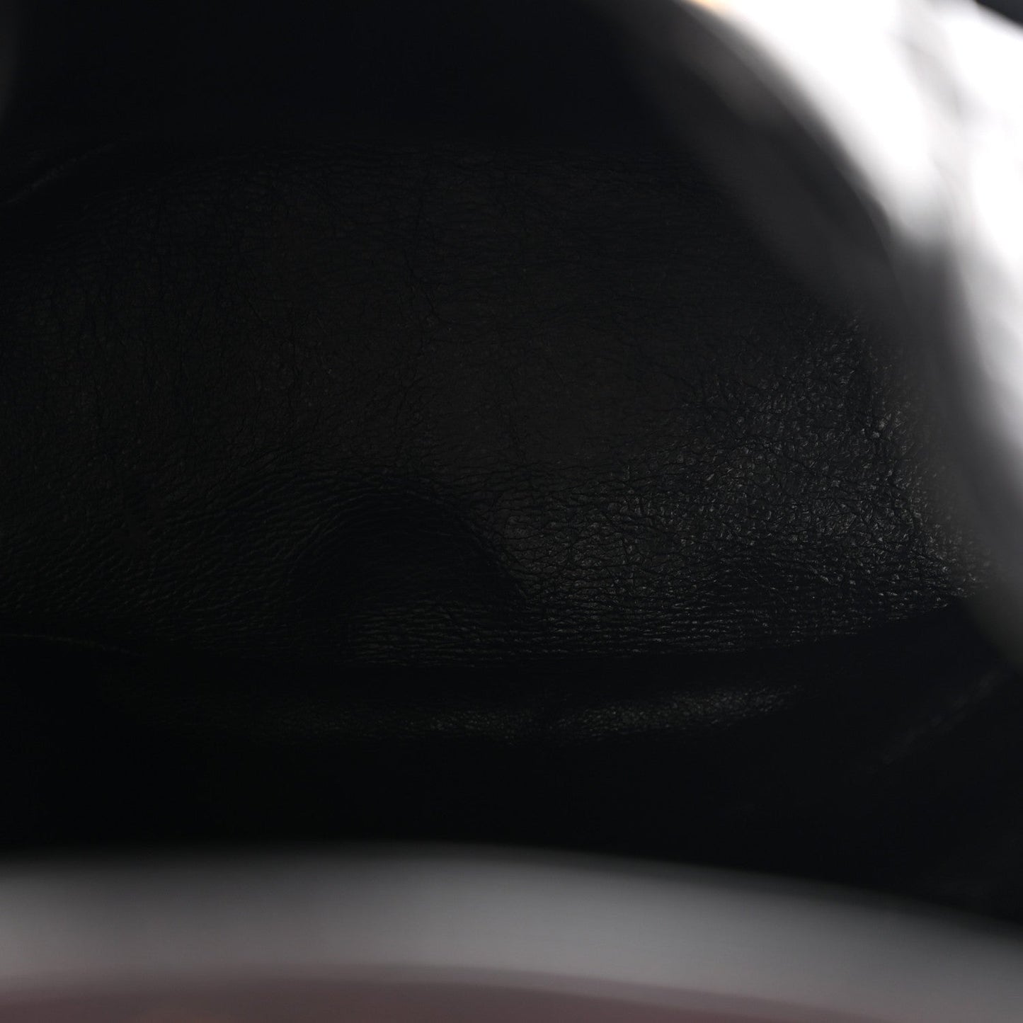 Lambskin Quilted Drawstring Backpack Black