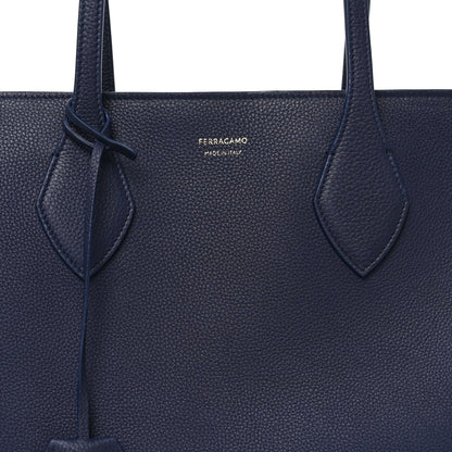 Calfskin Medium Star Tote New Navy