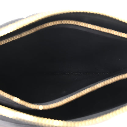 Satin Sequin Embroidered Damier Coussin BB Black