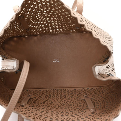 Alaia Calfskin Vienne Mina 32 Bag Sandy