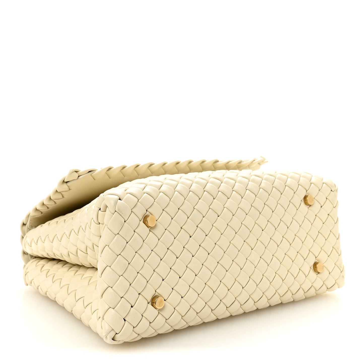 Nappa Intrecciato Patti Top Handle Bag Sea Salt