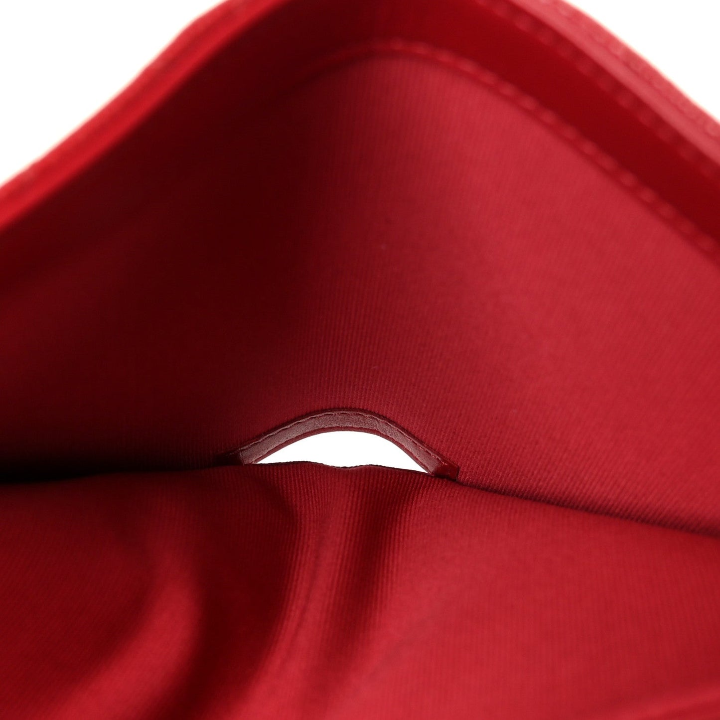 Caviar Quilted Passport Holder Red