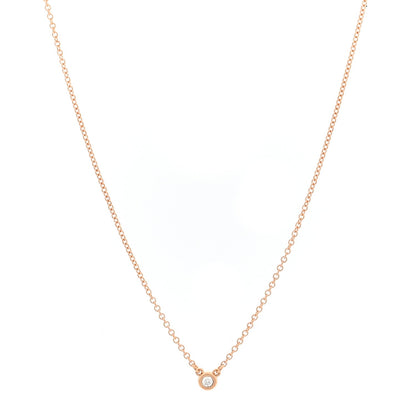 18K Rose Gold Diamond Elsa Peretti Diamonds by the Yard Necklace and Earrings Set