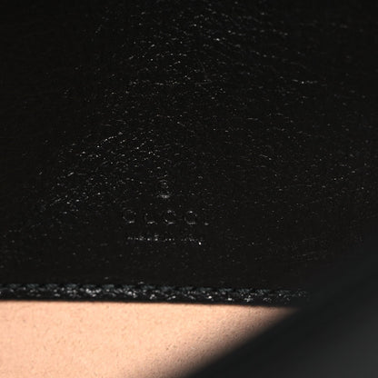 Textured Calfskin Web Mini Rajah Slim Flap Shoulder Bag Black