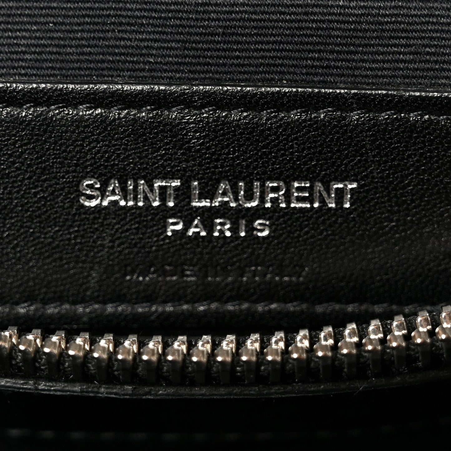 Calfskin Y Quilted Monogram Medium Loulou Chain Satchel Black
