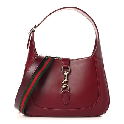 Ancora Calfskin Small Jackie Shoulder Bag Rosso