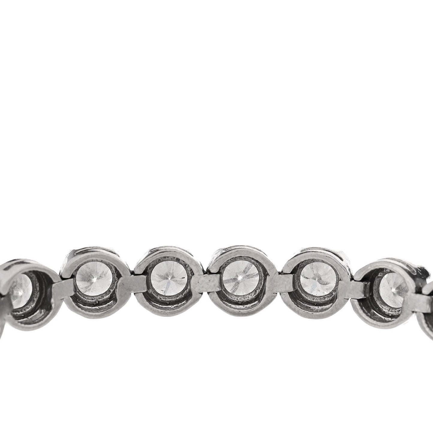 14K White Gold Diamond 6.40ctw Tennis Bracelet