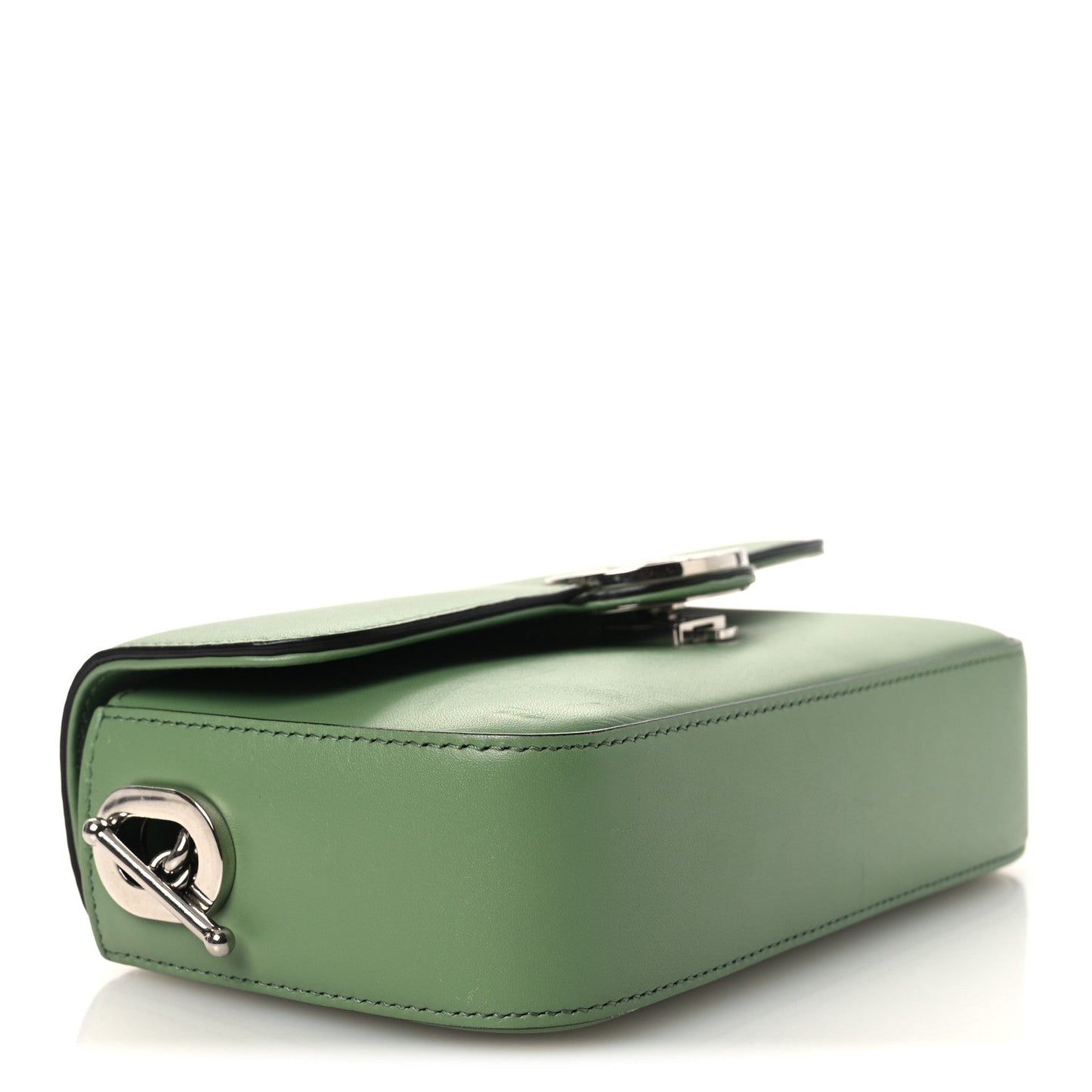 Senna Calfskin Petite GG Top Handle Shoulder Bag Green Soil Grass