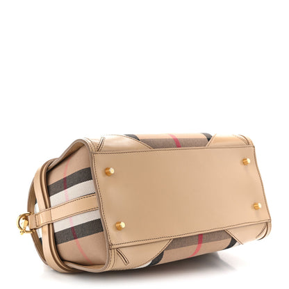 House Check Bridle Calfskin Medium Alchester Bowling Bag Trench