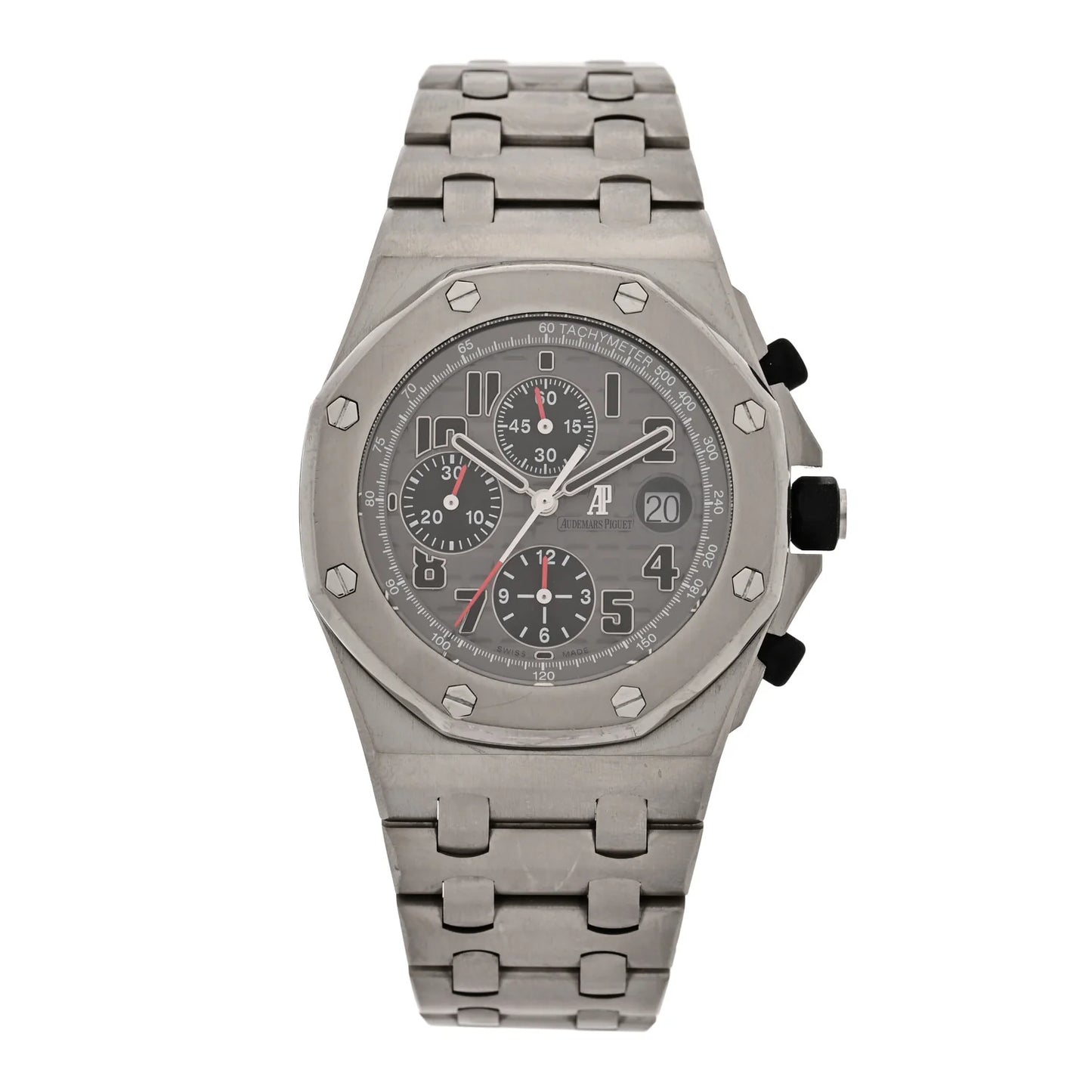 Audemars Piguet Titanium 42mm Royal Oak Offshore Chronograph Automatic Watch Grey 26170TI.OO.1000TI.01