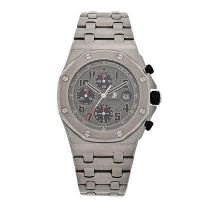 Audemars Piguet Titanium 42mm Royal Oak Offshore Chronograph Automatic Watch Grey 26170TI.OO.1000TI.01