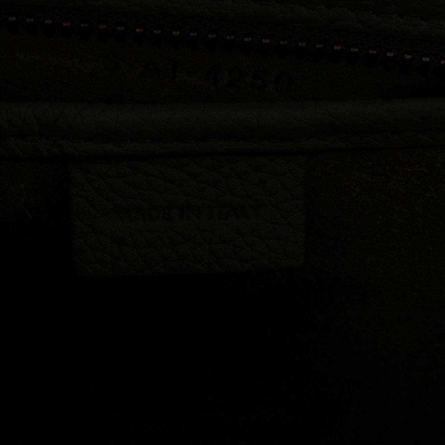 Drummed Calfskin Nano Luggage Kohl