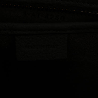 Drummed Calfskin Nano Luggage Kohl