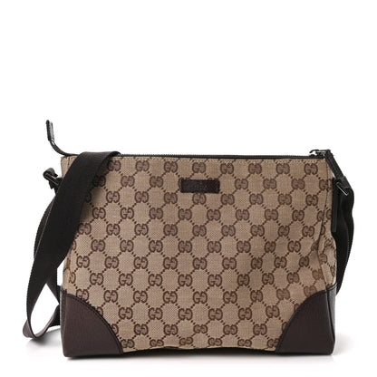 Gucci Monogram Joy Messenger Bag Dark Brown