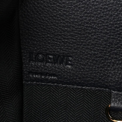 Calfskin Large Hammock Shoulder Bag Midnight Blue Black