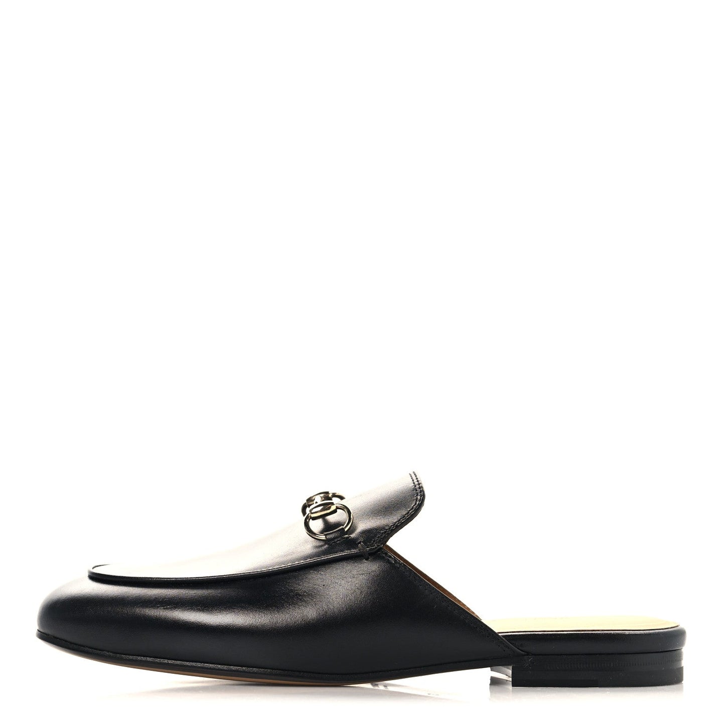 Calfskin Womens Princetown Slippers 37 Black